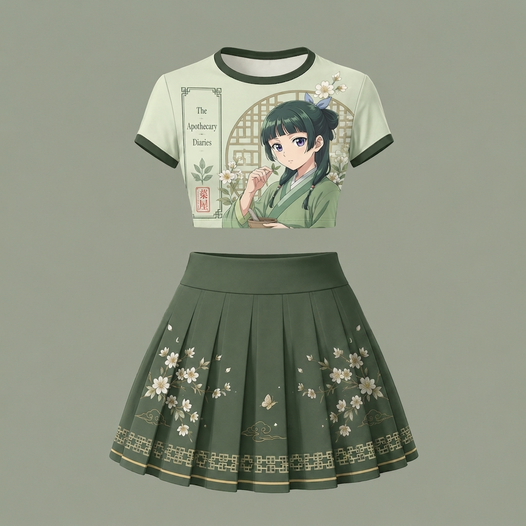 The Apothecary Diaries Two Piece Skirt Set For Women