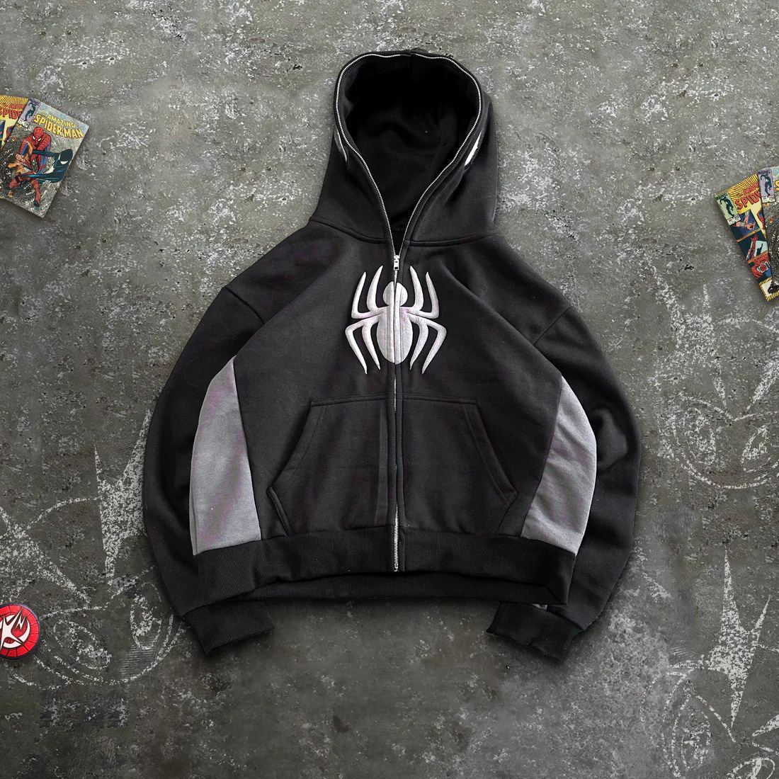 Spider-Man Embossed Full Zip Cardigan