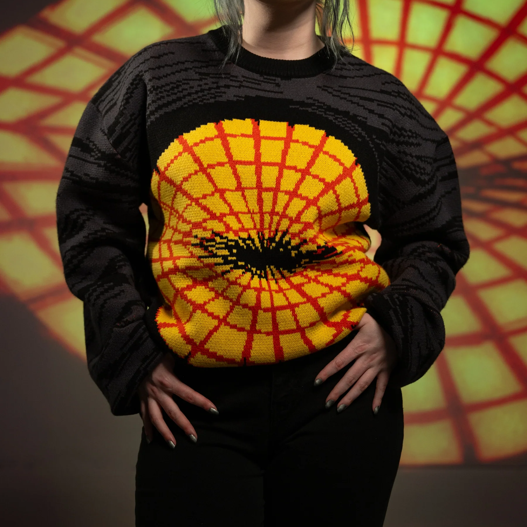 Dandadan Anime Print Sweater