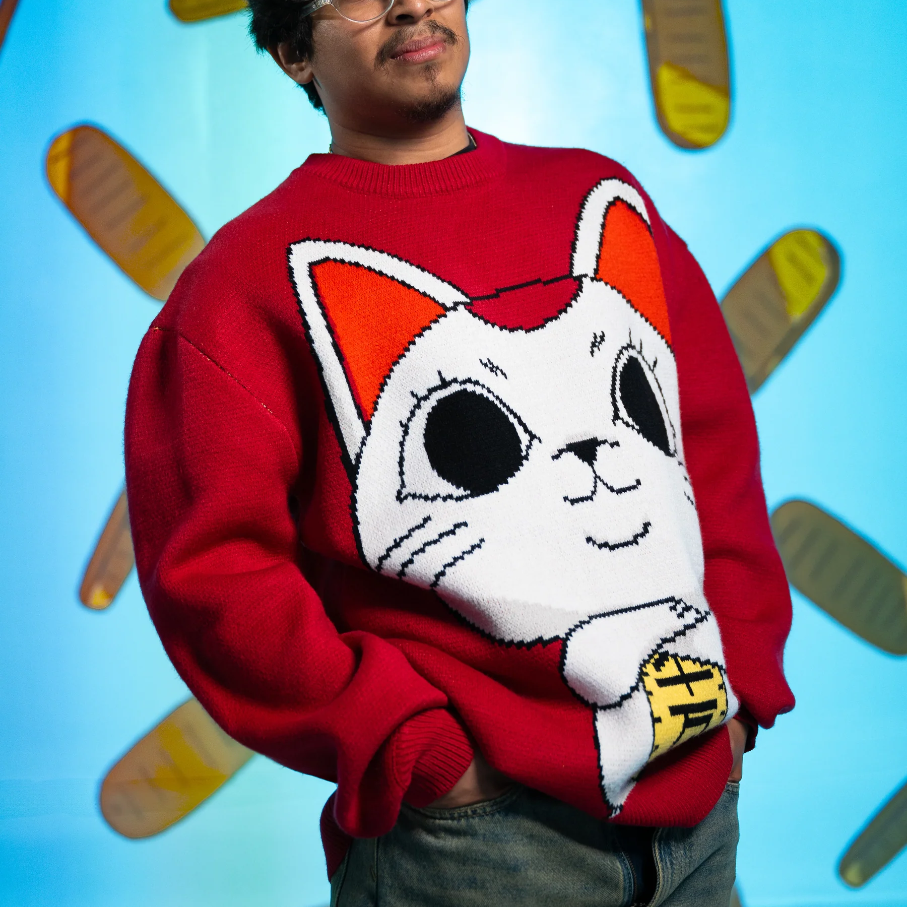 Dandadan Anime Print Sweater