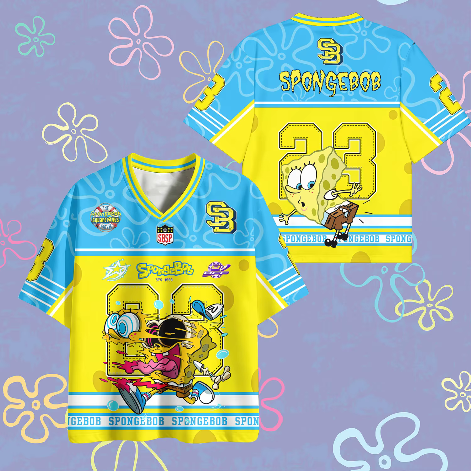 SpongeBob SquarePants Anime Football Jersey