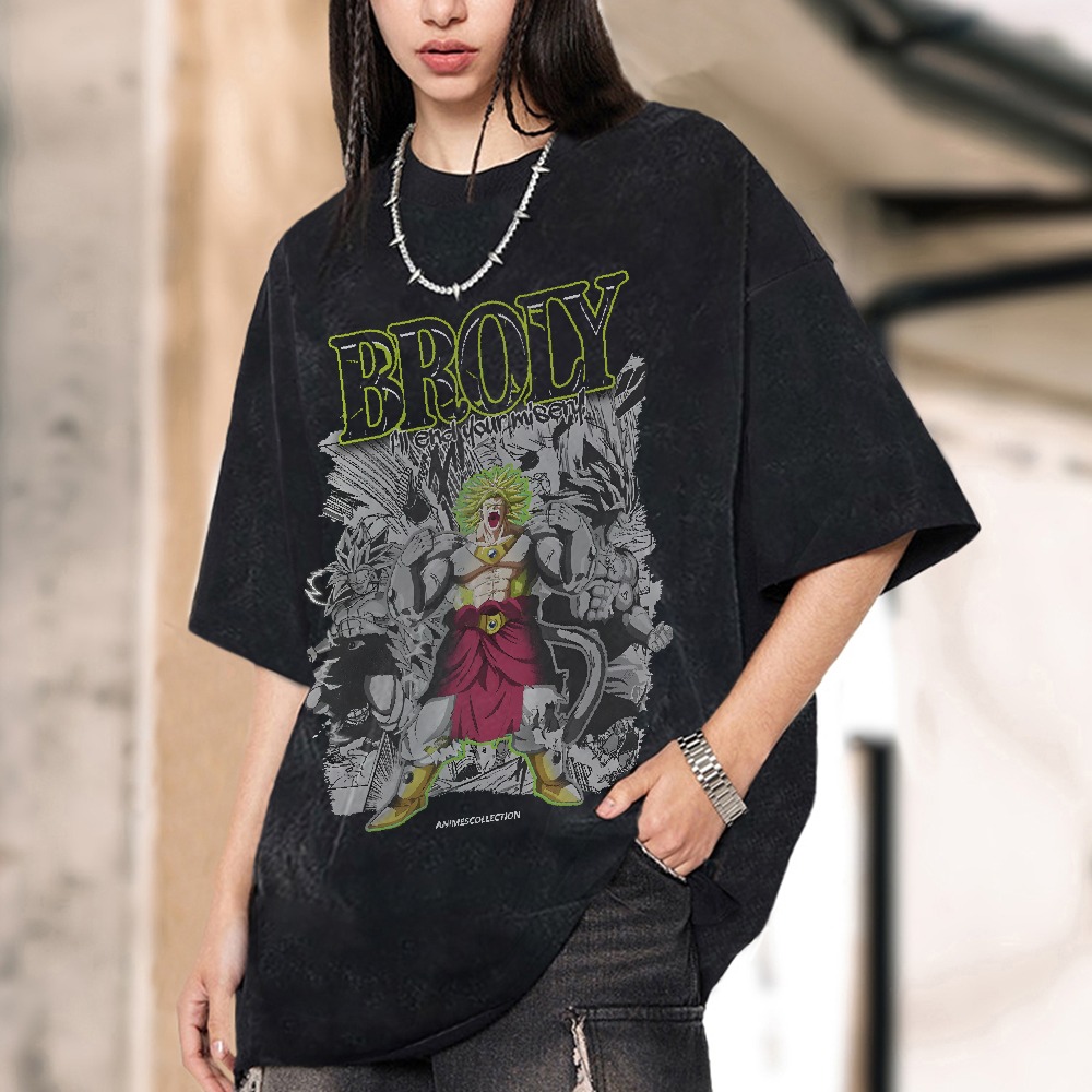 Broly Vintage Oversized T-Shirt | Dragon Ball Super