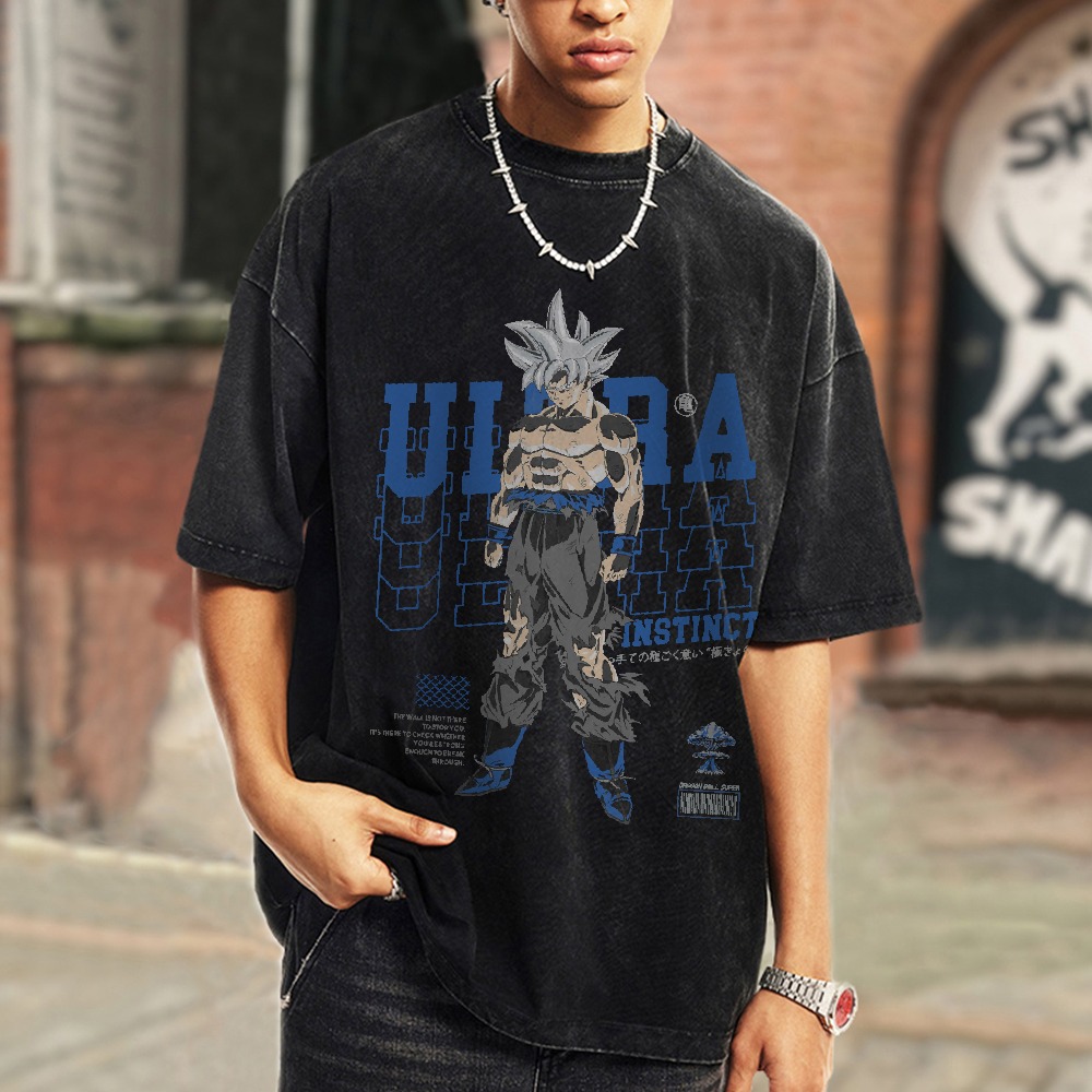 Goku Ultra Vintage Oversized T-Shirt | Dragon Ball Super