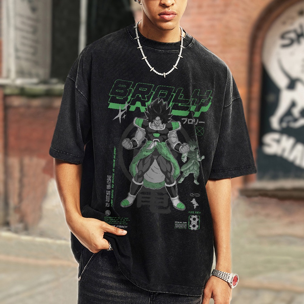Broly Vintage Oversized T-Shirt | Dragon Ball Super