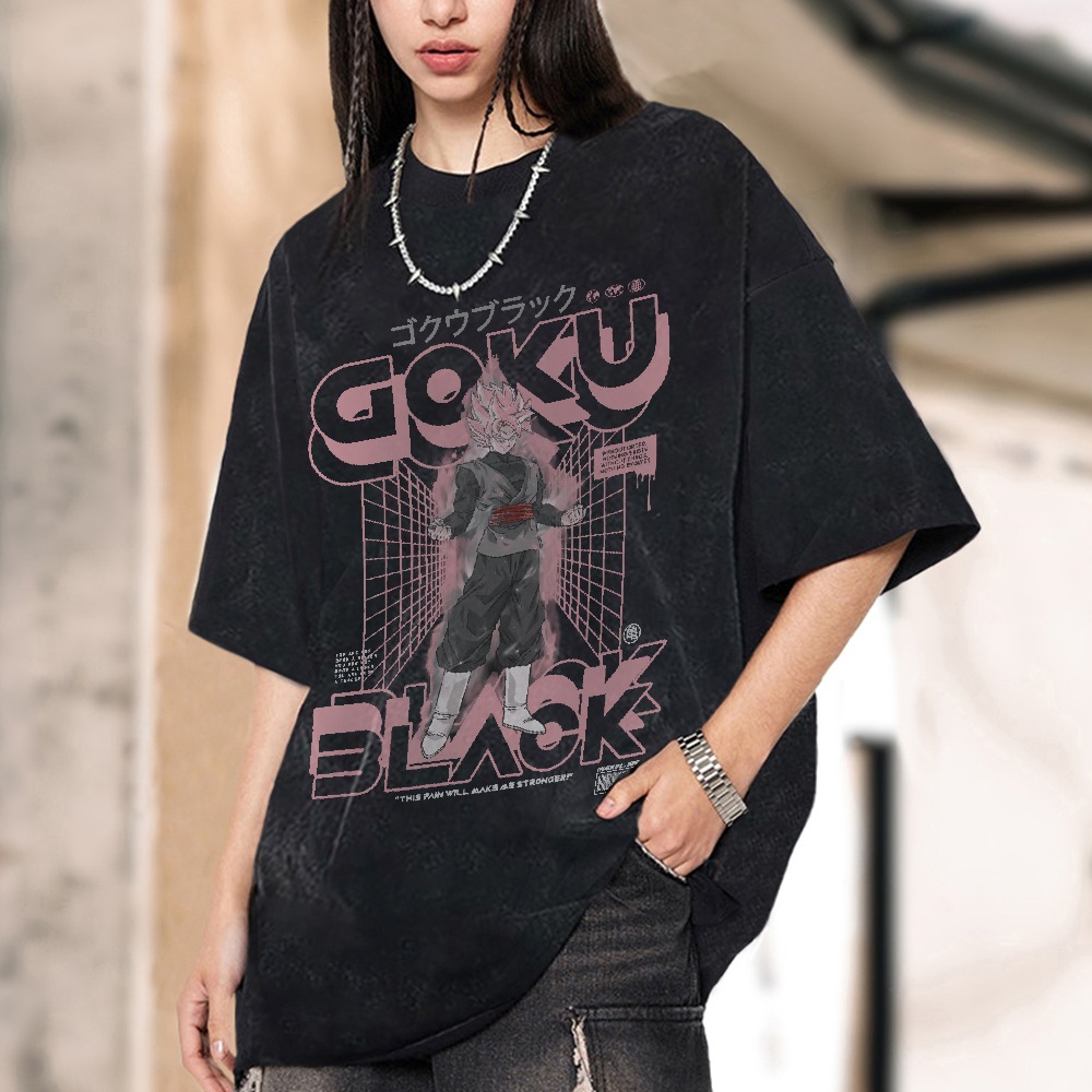 Goku Black Vintage Oversized T-Shirt | Dragon Ball Super