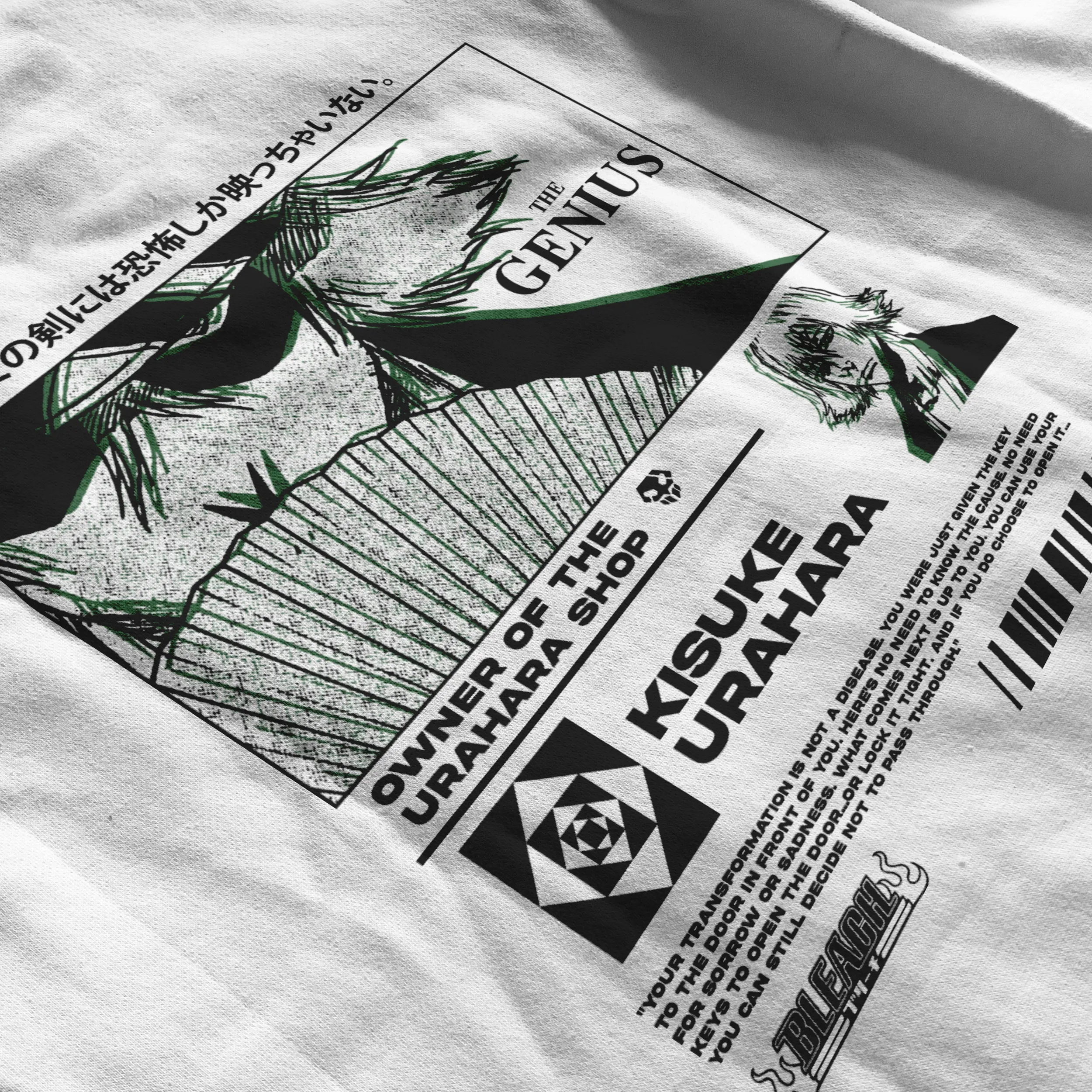 Kisuke Urahara Bleach | White Hoodie TYBW