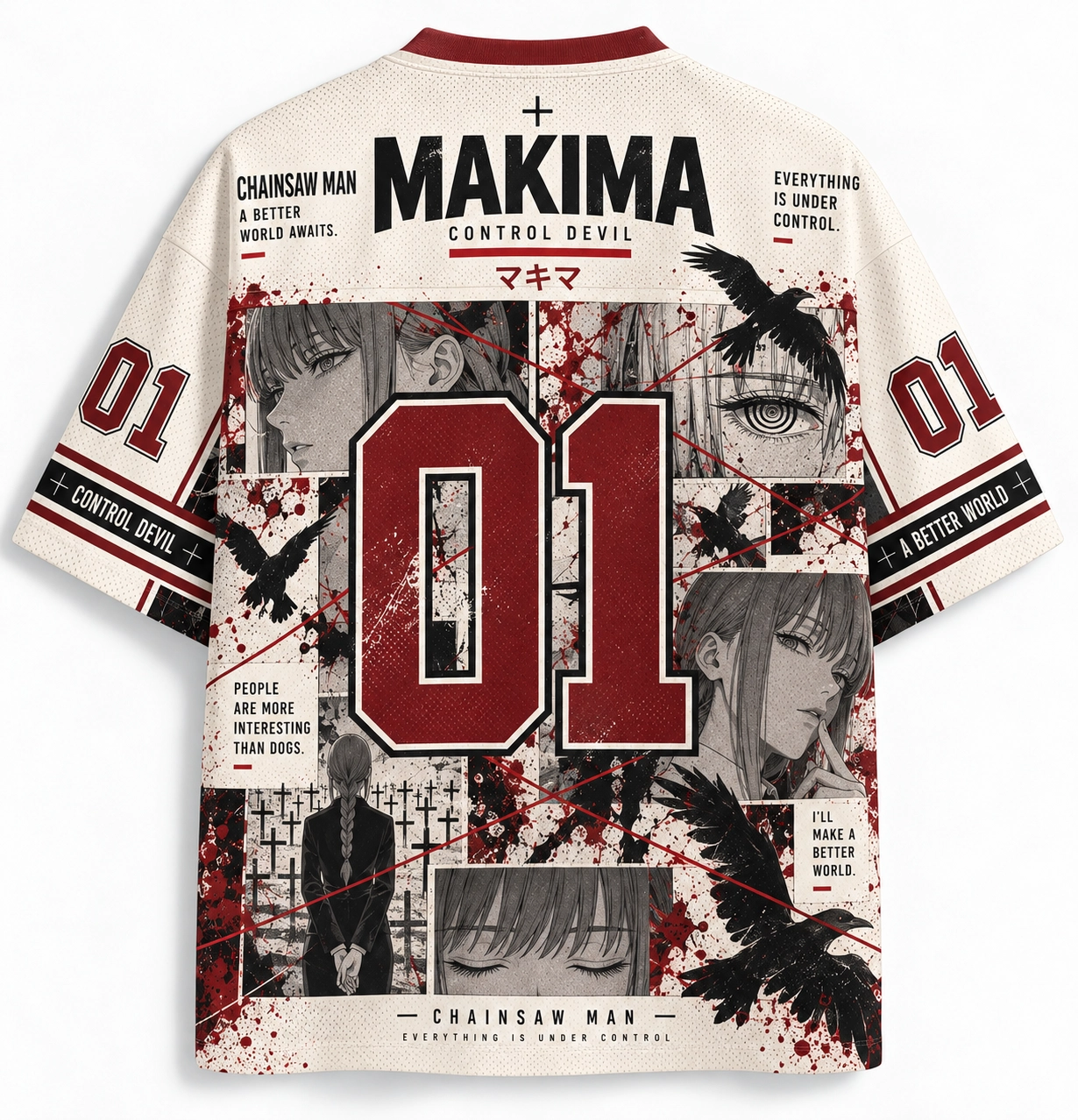 Chainsaw Man Anime Football Jersey