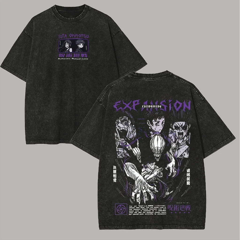Unisex Fit Washed T-Shirt Jujutsu Kaisen