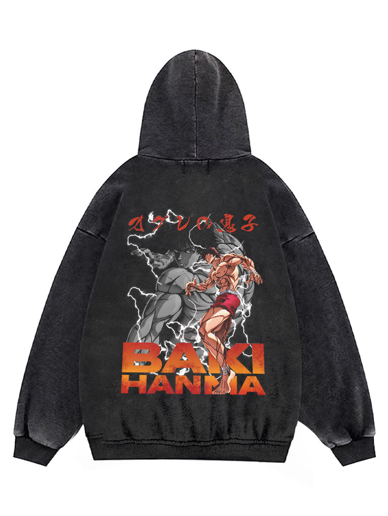 Hanma Baki Vintage Hoodie.