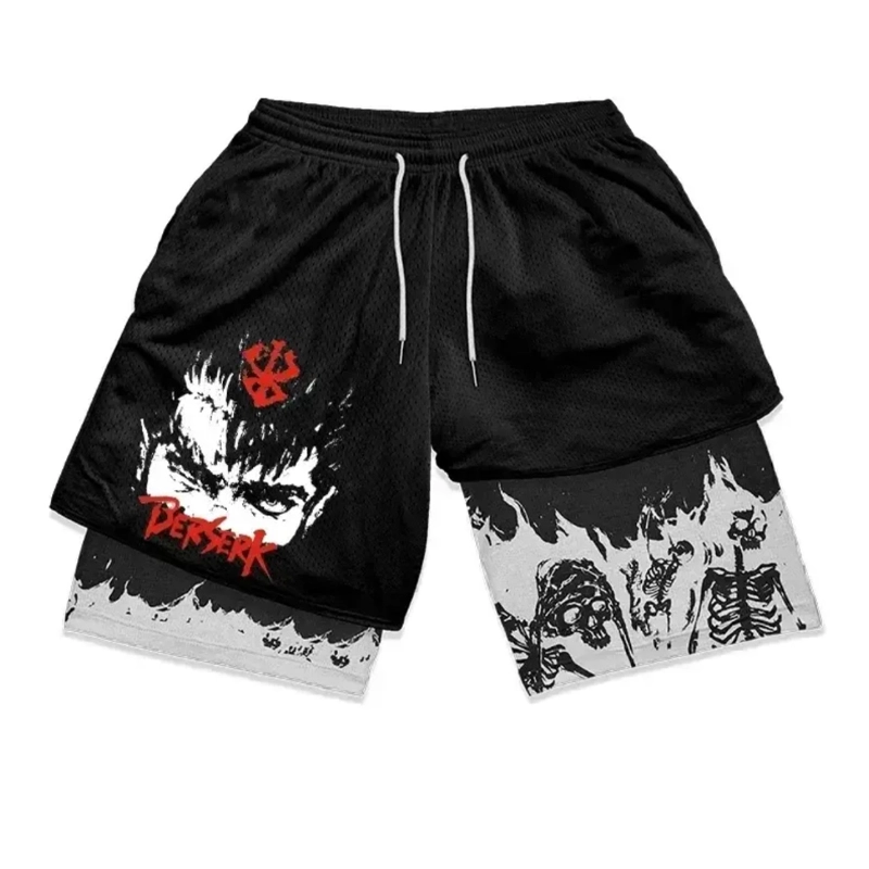 Berserk Guts Printed Men's Fitness Shorts