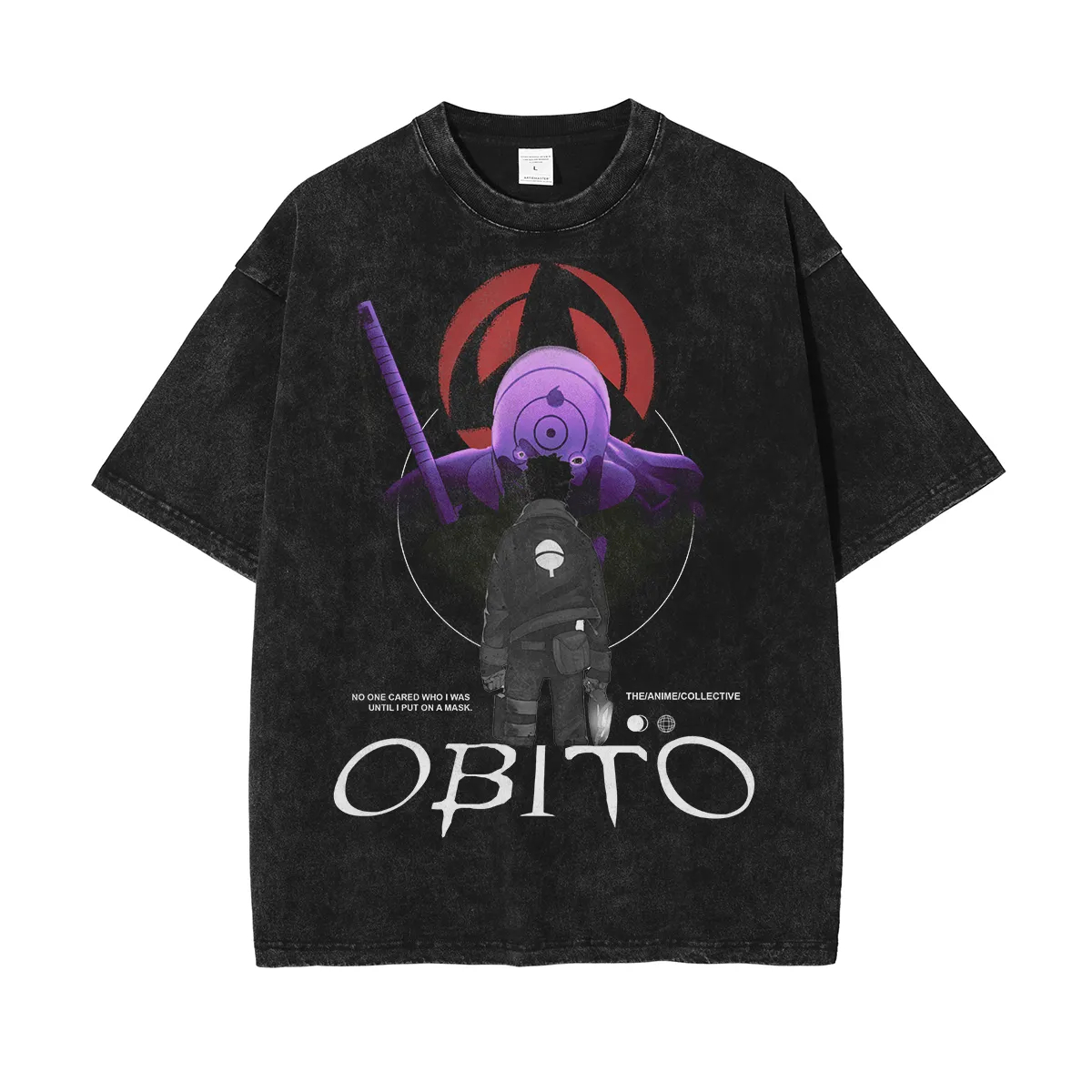 Obito Vintage Oversized T-Shirt | Naruto Shippuden