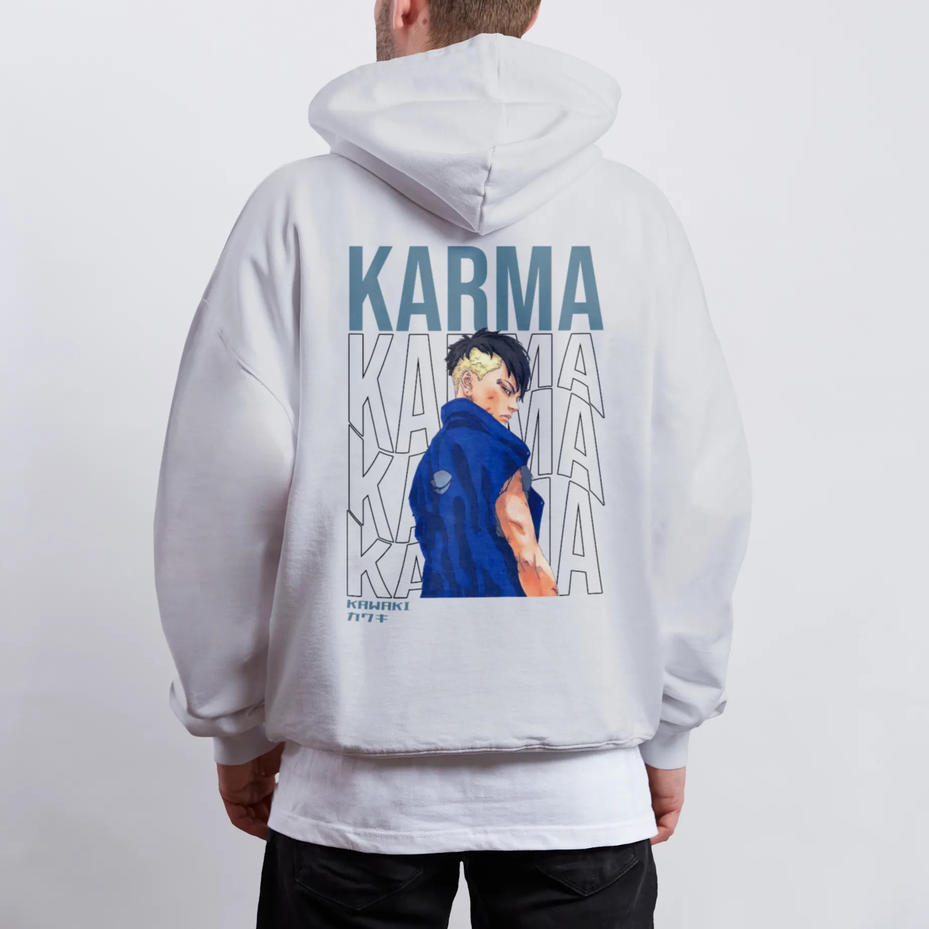 Kawaki Boruto | White Hoodie
