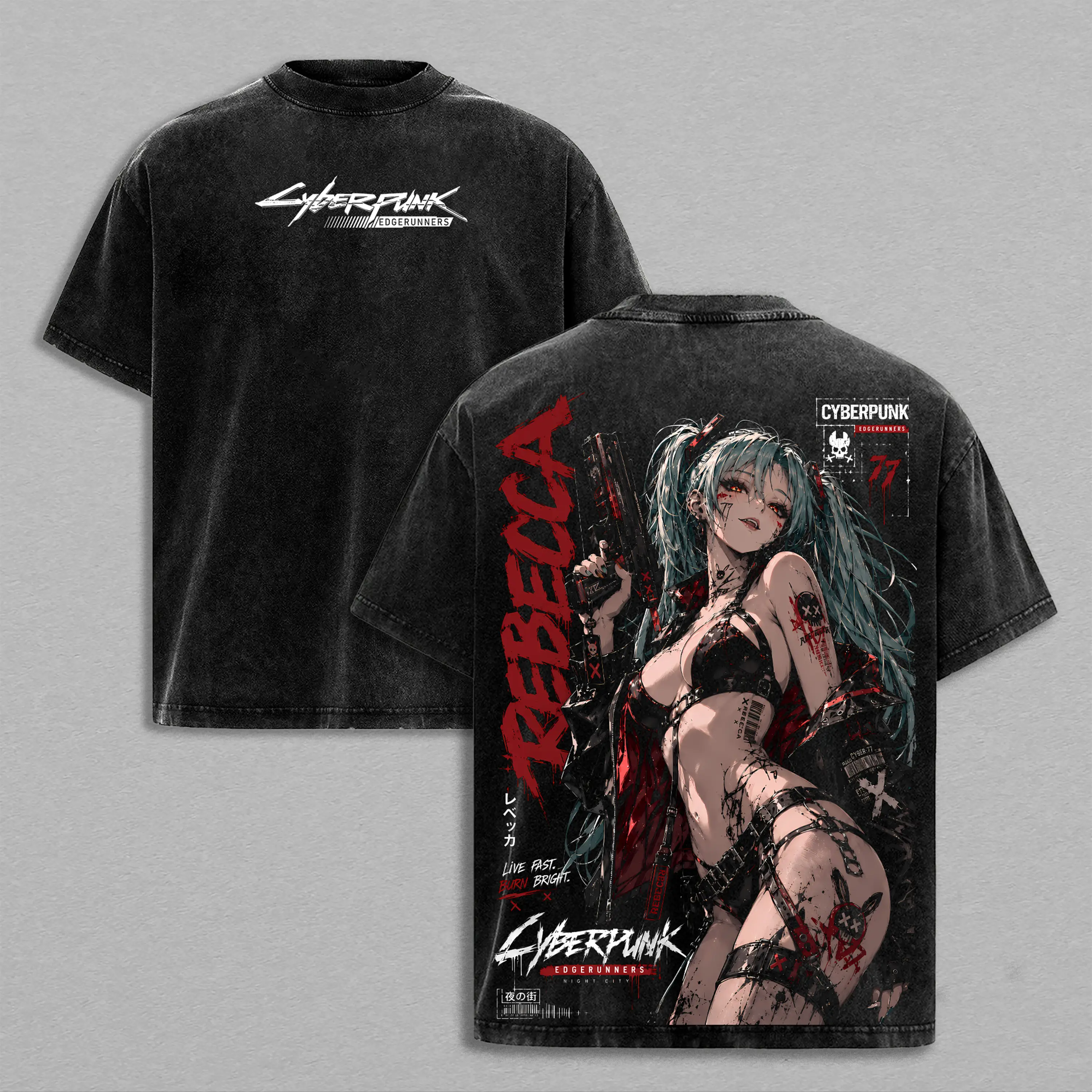Vintage Oversized T-Shirt Cyberpunk 9.10