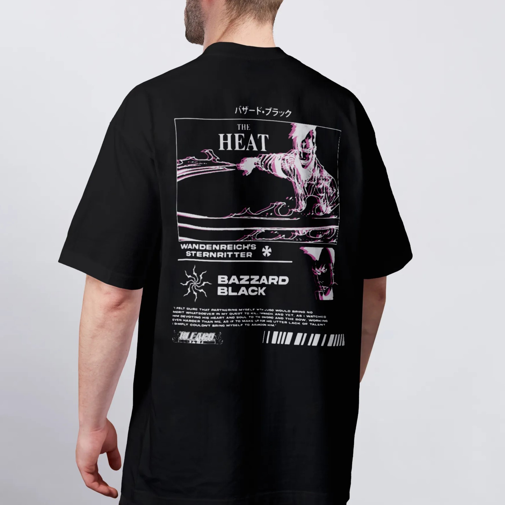 Bazzard Black Bleach | Black T-Shirt TYBW