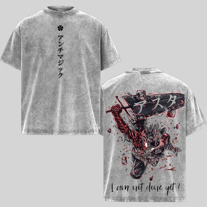 Vintage Oversized T-Shirt Black Clover