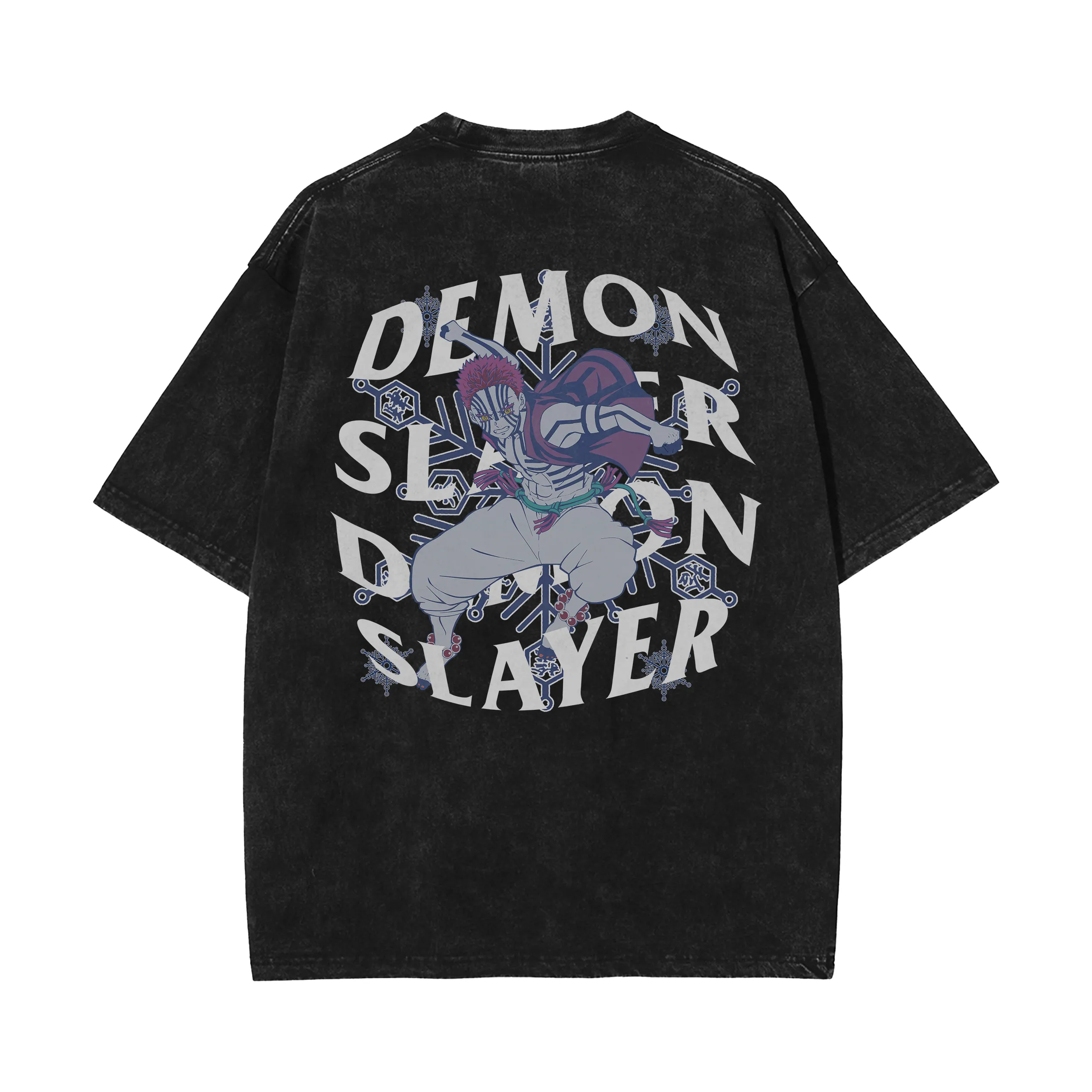 Akaza 2.0 Vintage Oversized T-Shirt | Demon Slayer
