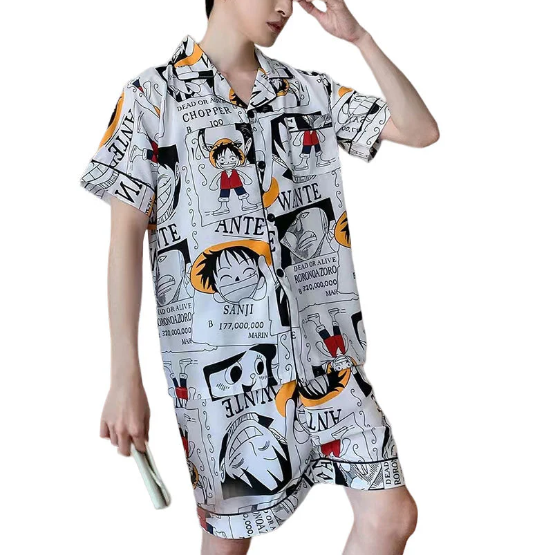 Luffy Ice silk short-sleeved pajamas