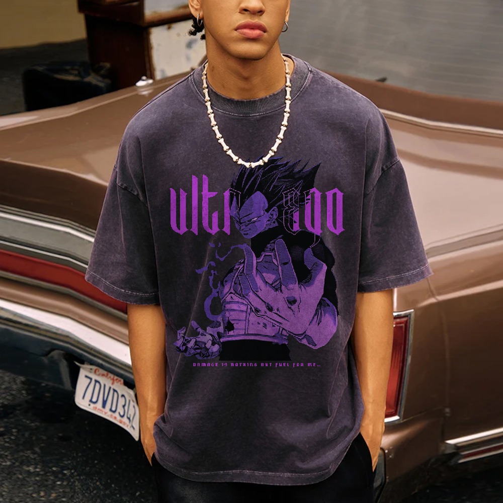 Vegeta Ultra Ego Vintage T-Shirt | Dragon Ball Super