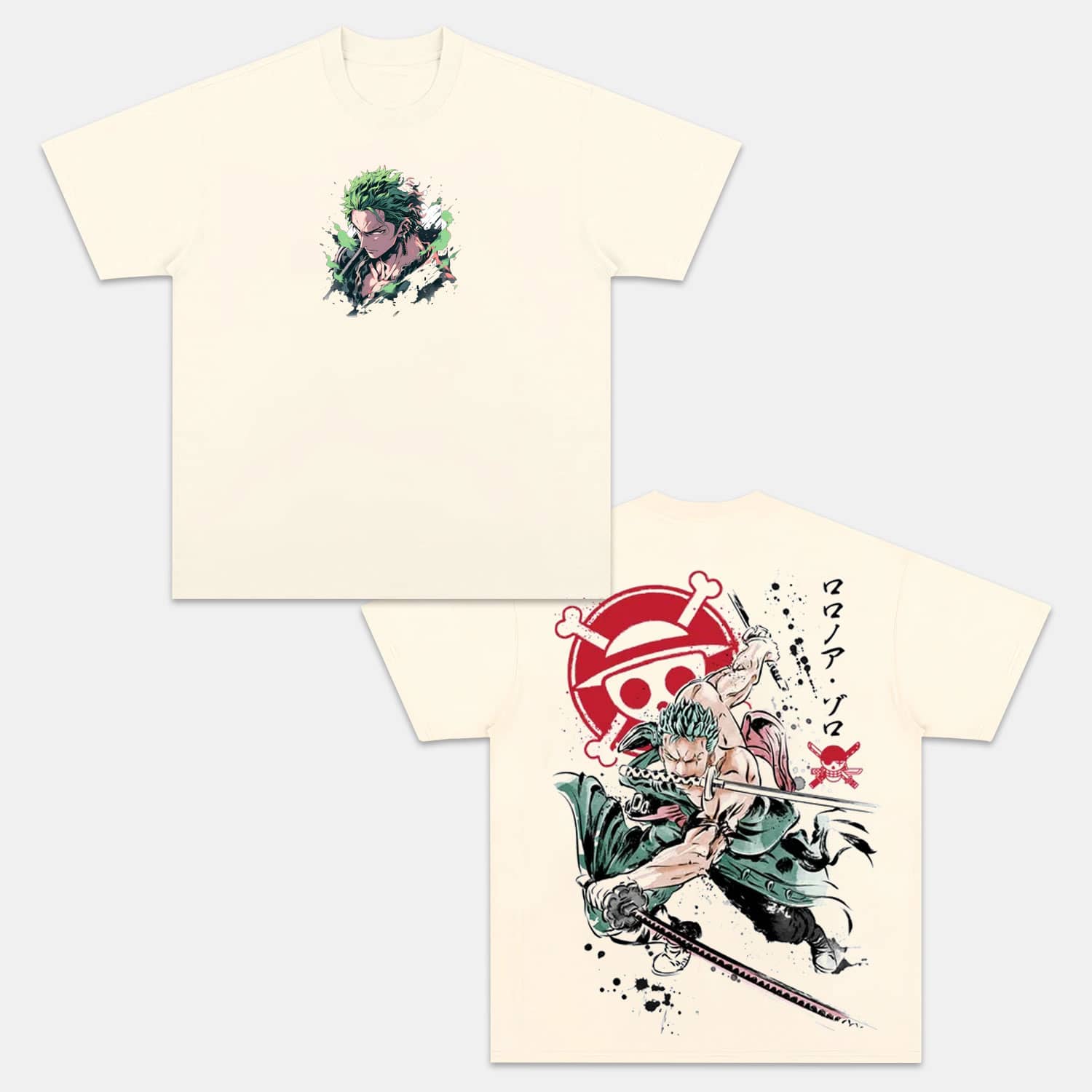 RORONOA ZORO UNISEX ANIME INSPIRED VINTAGE TEE丨ONE PIECE