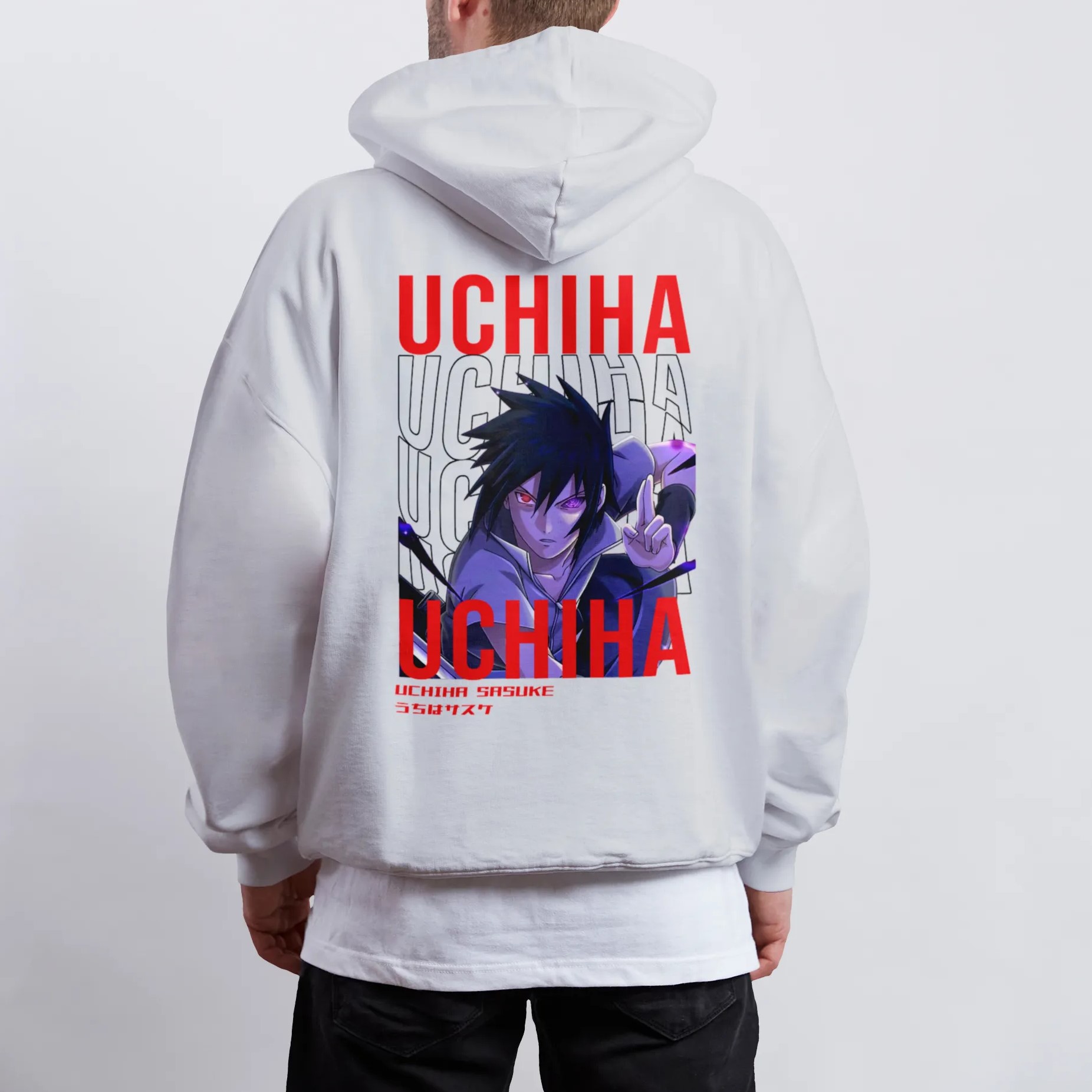 Uchiha Sasuke Boruto | White Hoodie