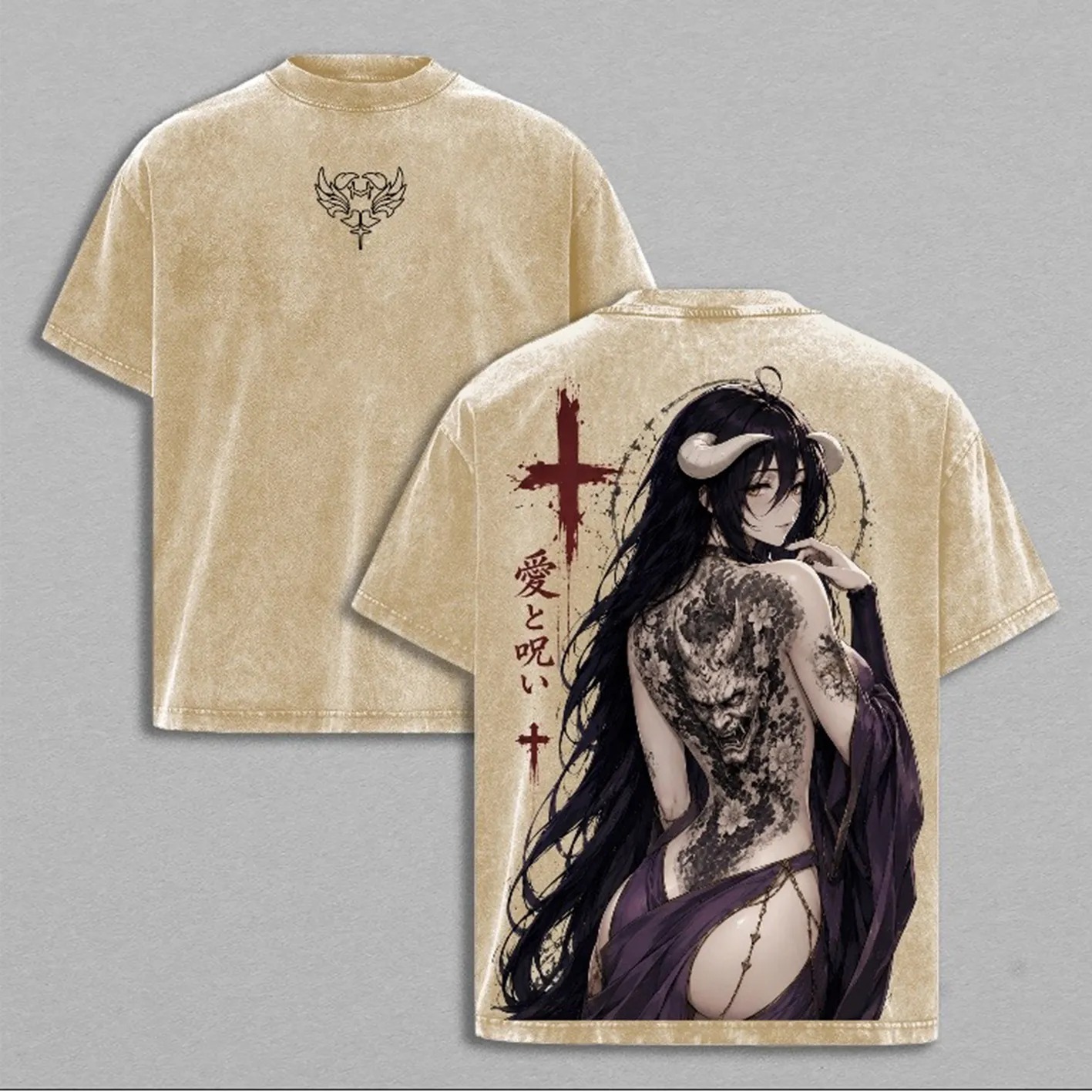 Albedo⁠ ⁠Overlord Vintage Unisex Washed T-Shirt