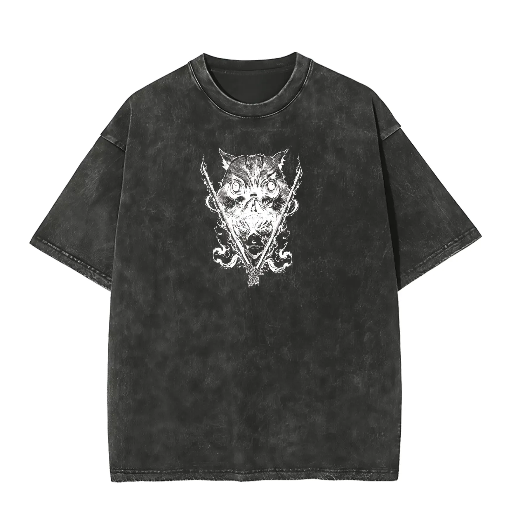 Vintage Oversized T-Shirt|Demon Slayer