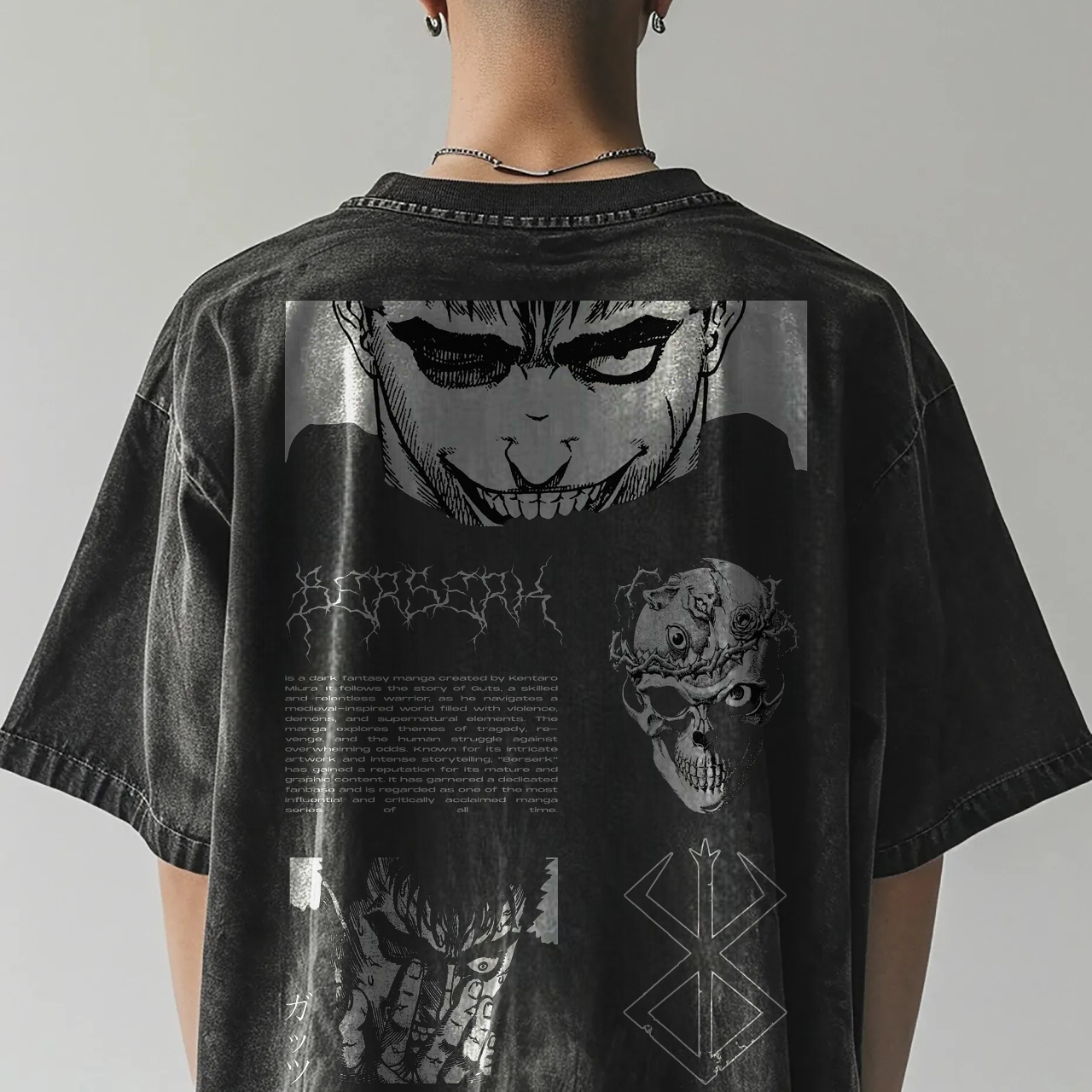 Vintage Oversized T-Shirt|berserk