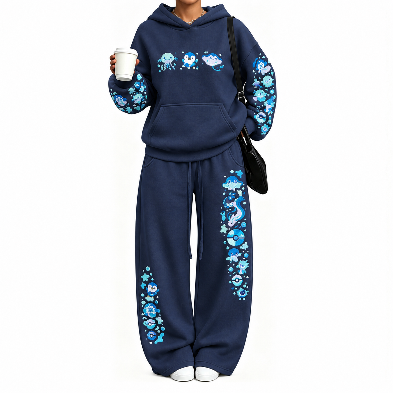 Pokémon-Vintage Plush Hoodie set