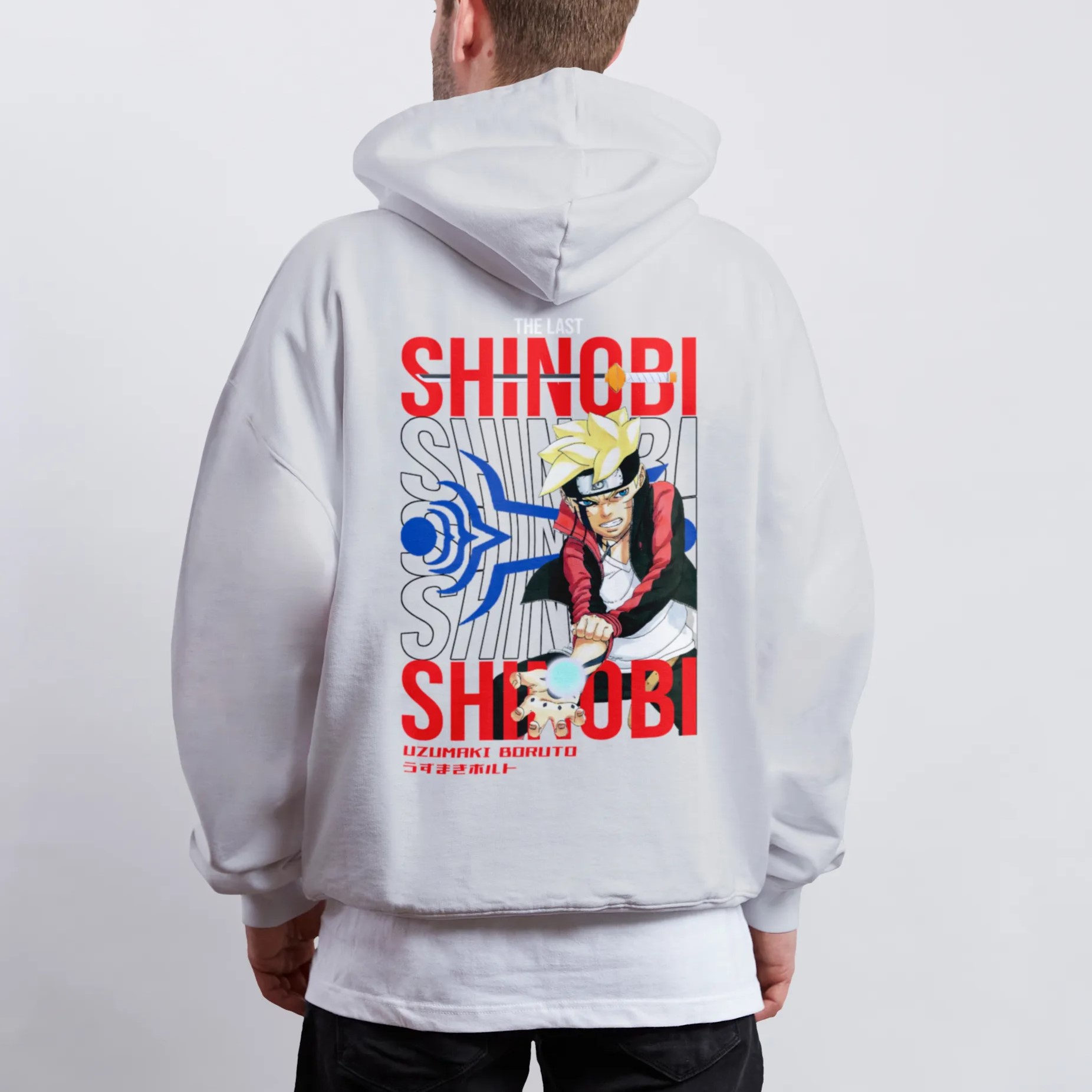 Boruto Uzumaki | White Hoodie