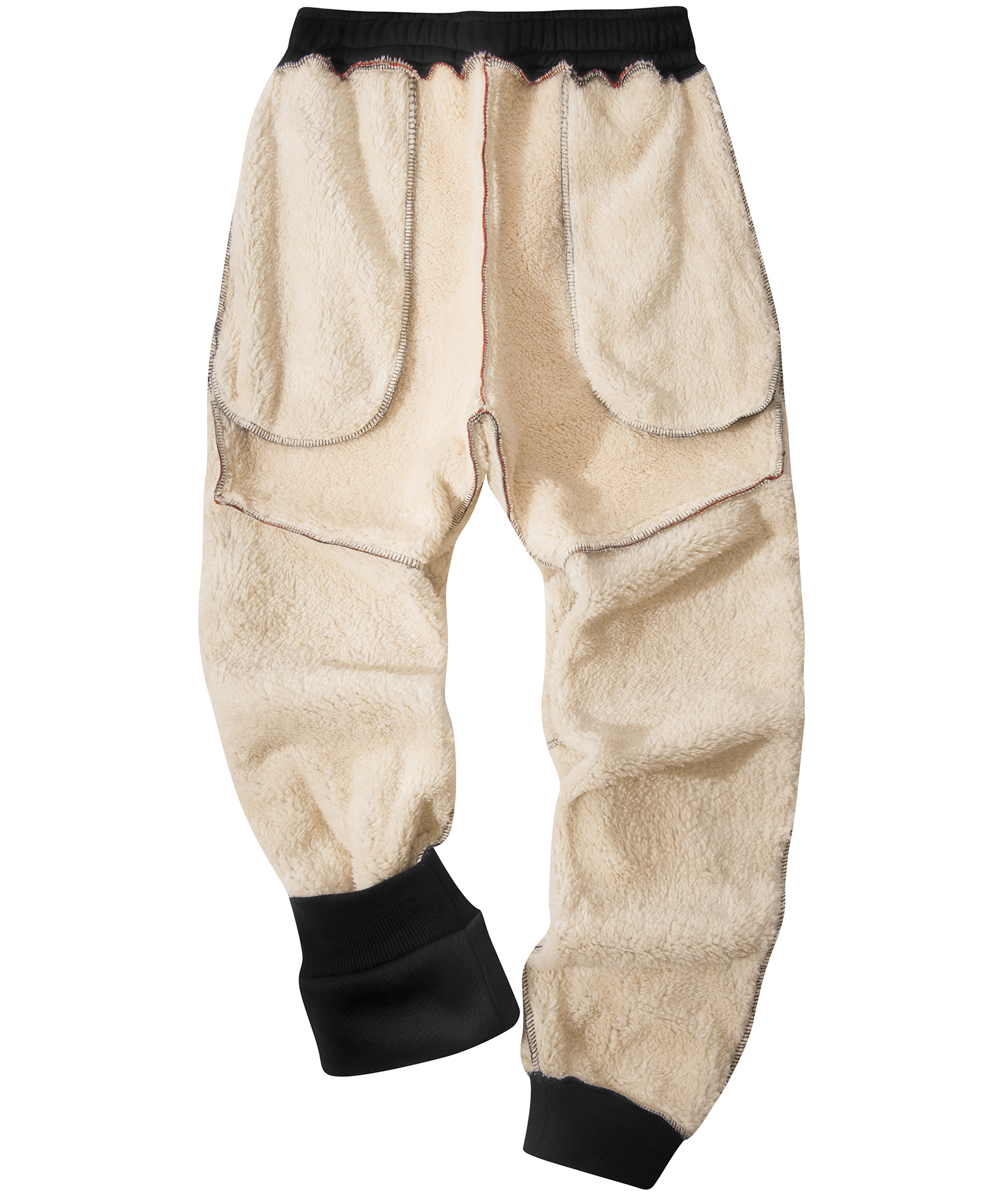 Men's Color Block Casual Fleece Sweatpant-CUMFS01643