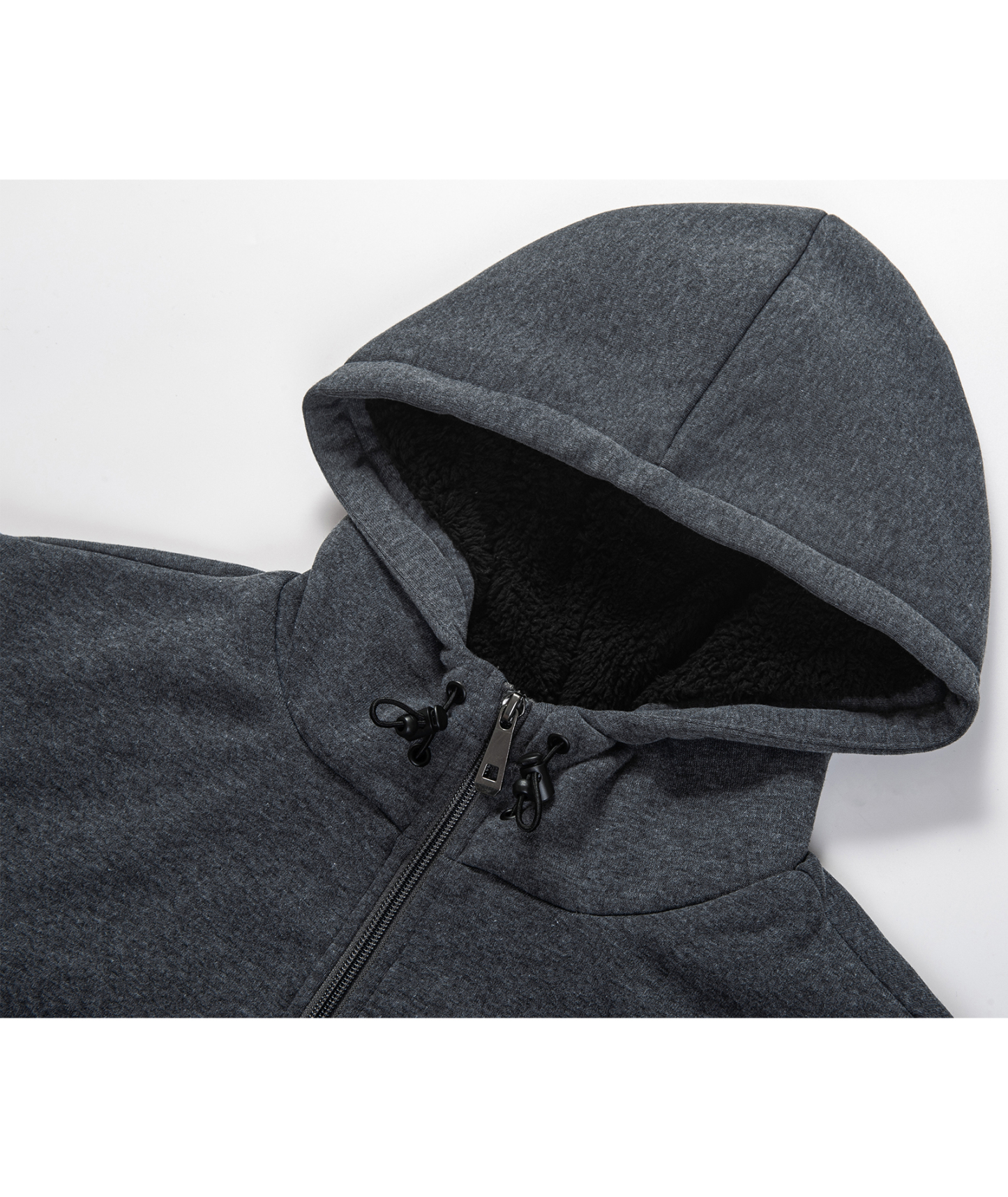 Men's Long Sleeve Solid Color Fleece Casual Hoodie-CUMFH04095