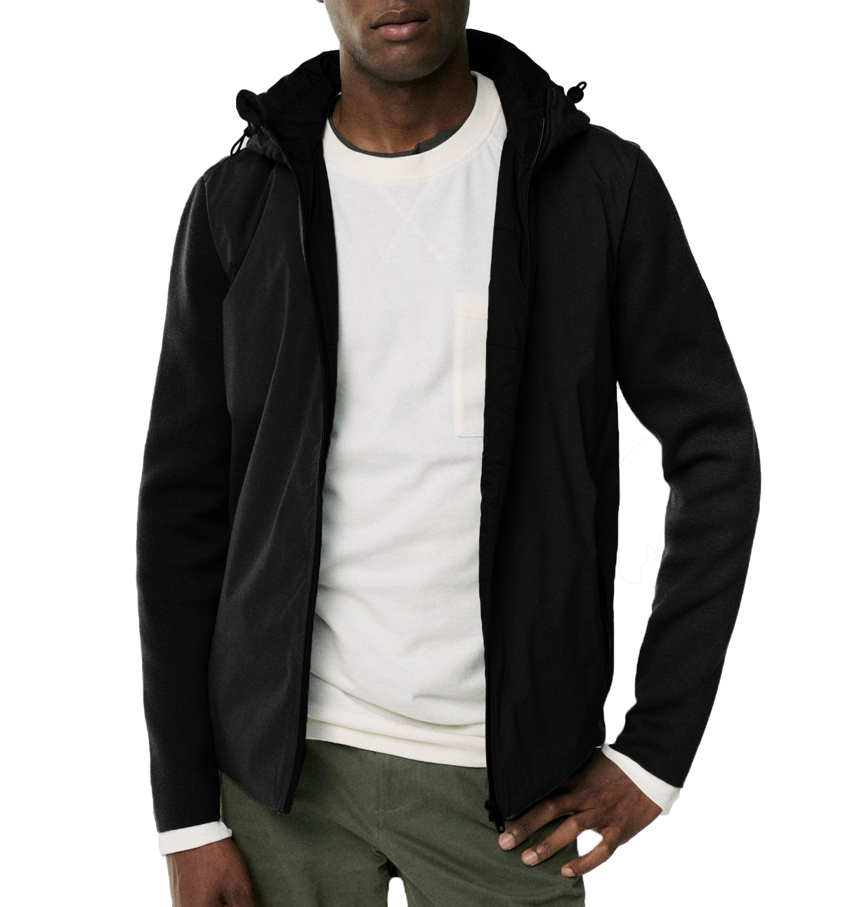 JACKETW Men Zip-Up Straight Hem Down Jacket-MJ2302