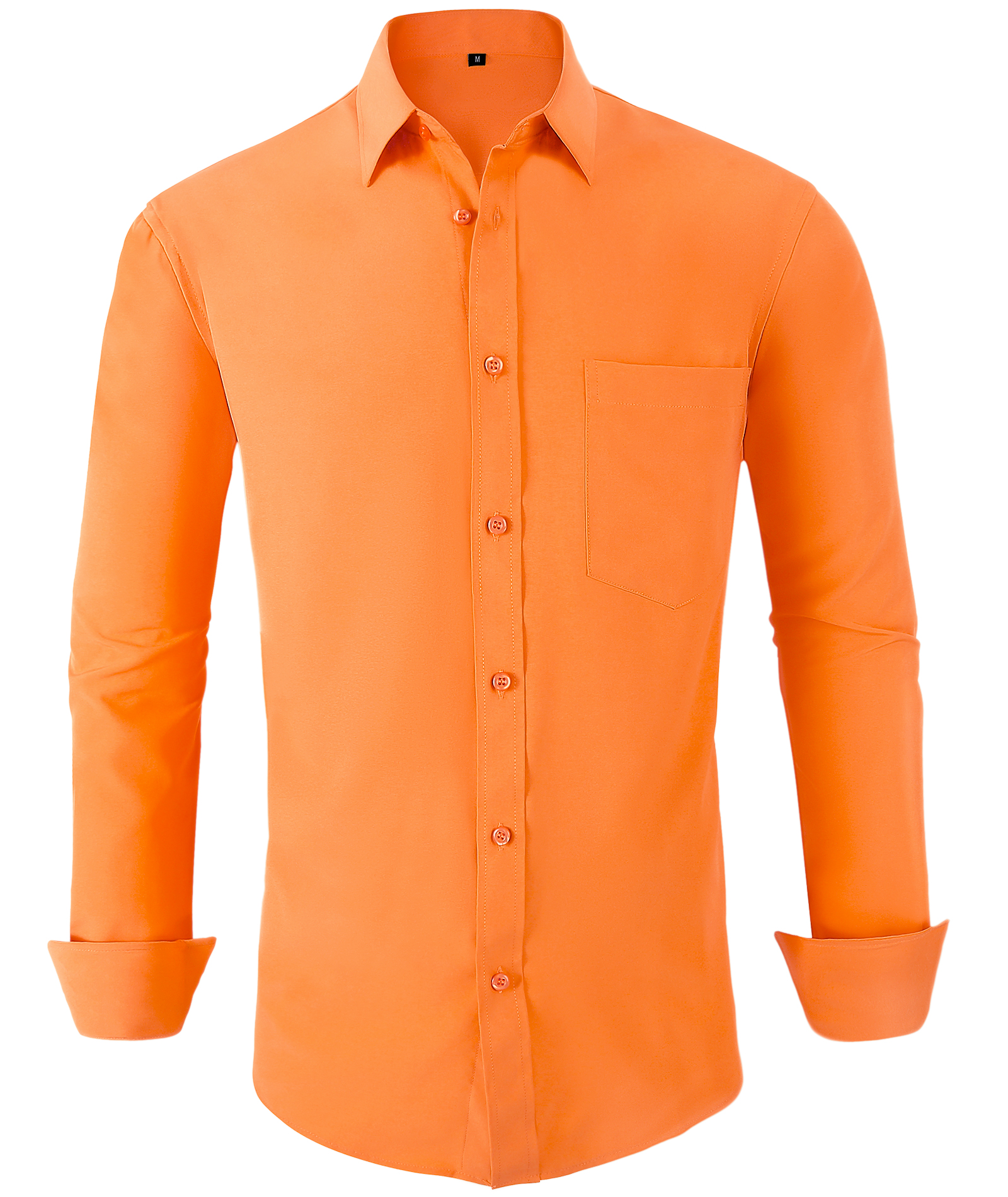 Men's Button Up Long Sleeve Casual Shirt-CUMLT01725