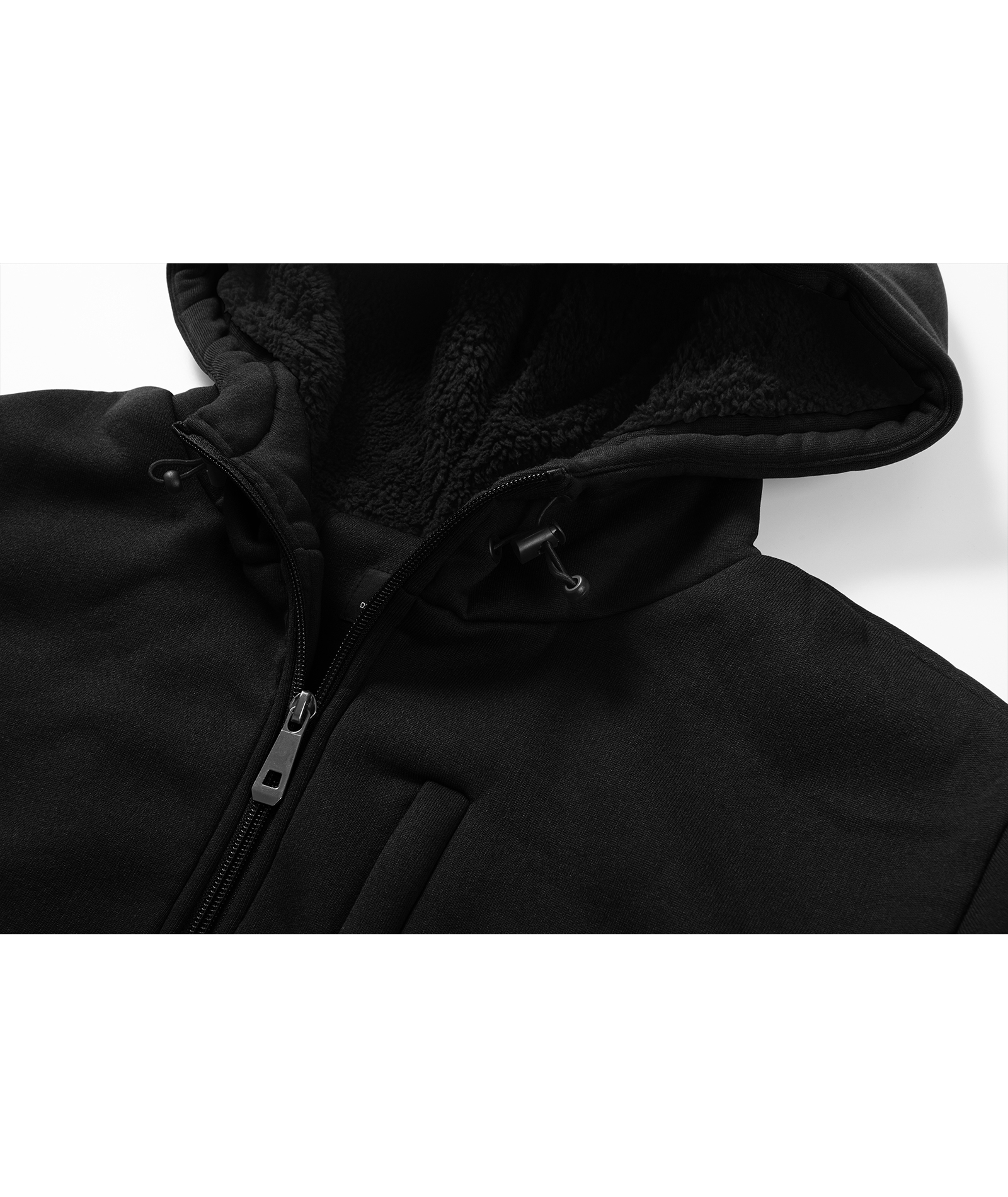 Men's Long Sleeve Solid Color Fleece Casual Hoodie-CUMFH04095