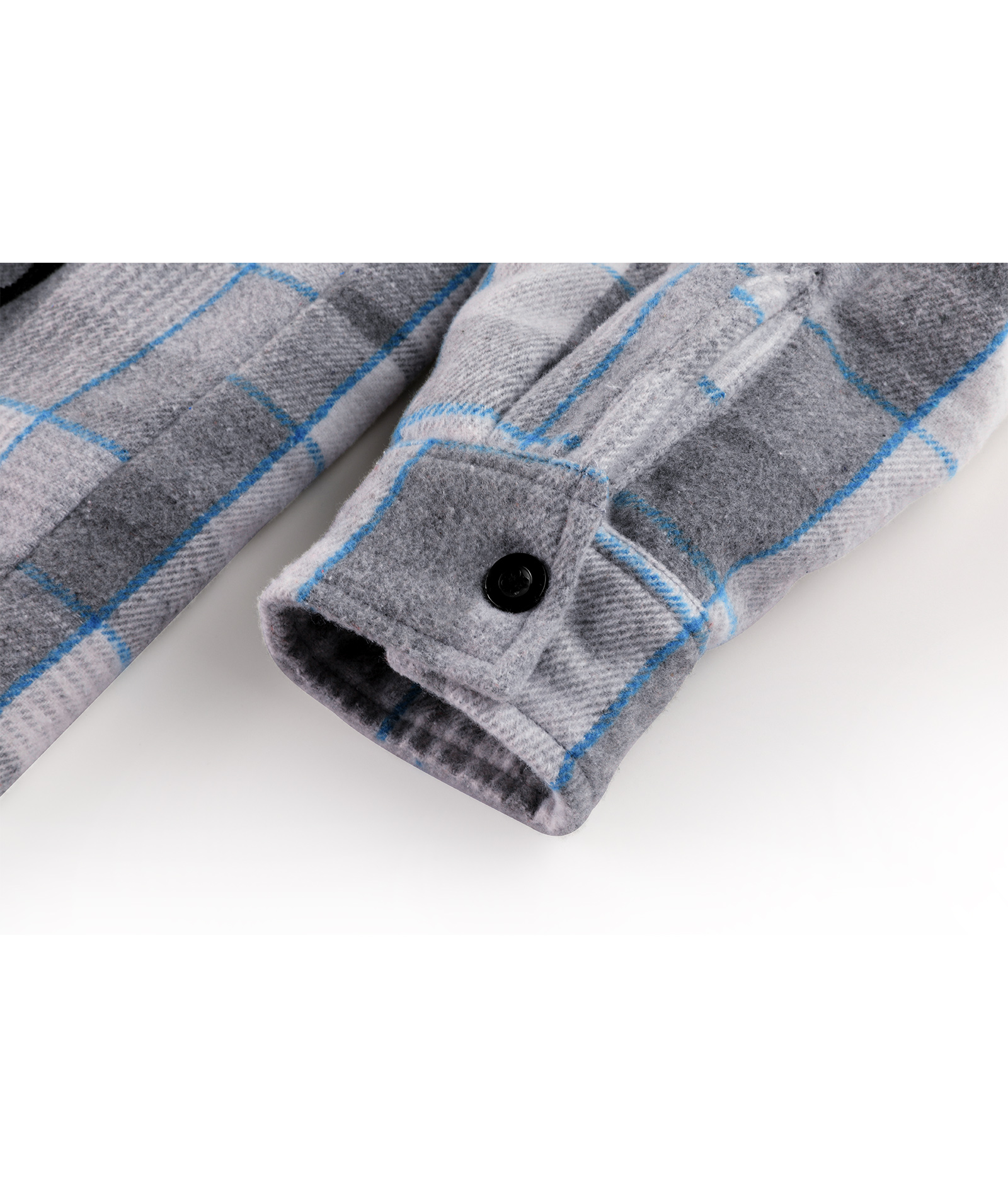 Men's Long Sleeve Winter Fleece Plaid Hoodie-CUMJA04090