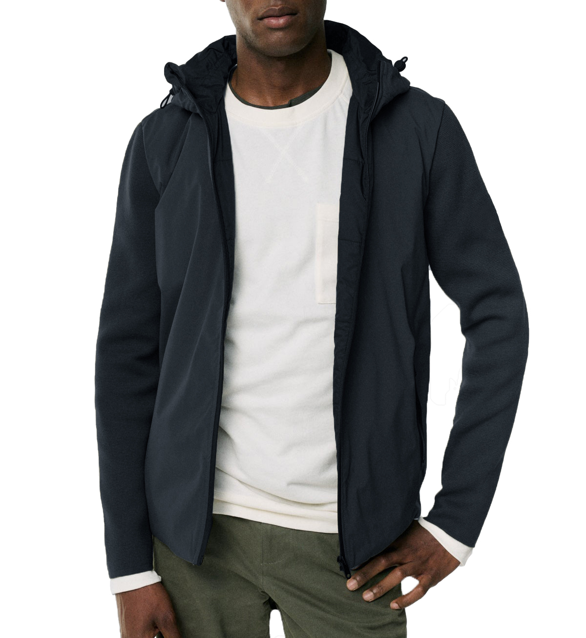 JACKETW Men Zip-Up Straight Hem Down Jacket-MJ2302 