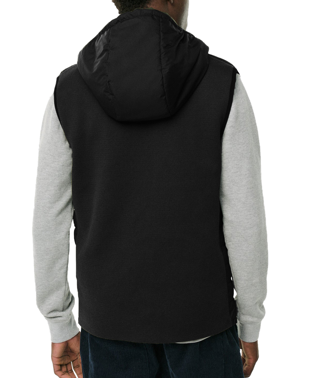 JACKETW Man Stand Collar Zip Up Vests Loose Vest -MJ2305