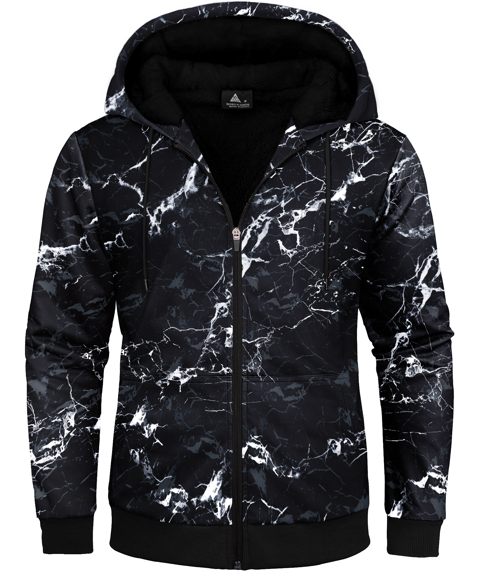 Men's Long Sleeve Graphic Printed Fleece Hoodie-CFMWY00111