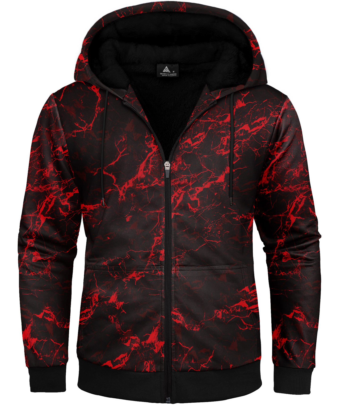 Men's Long Sleeve Graphic Printed Fleece Hoodie-CFMWY00111