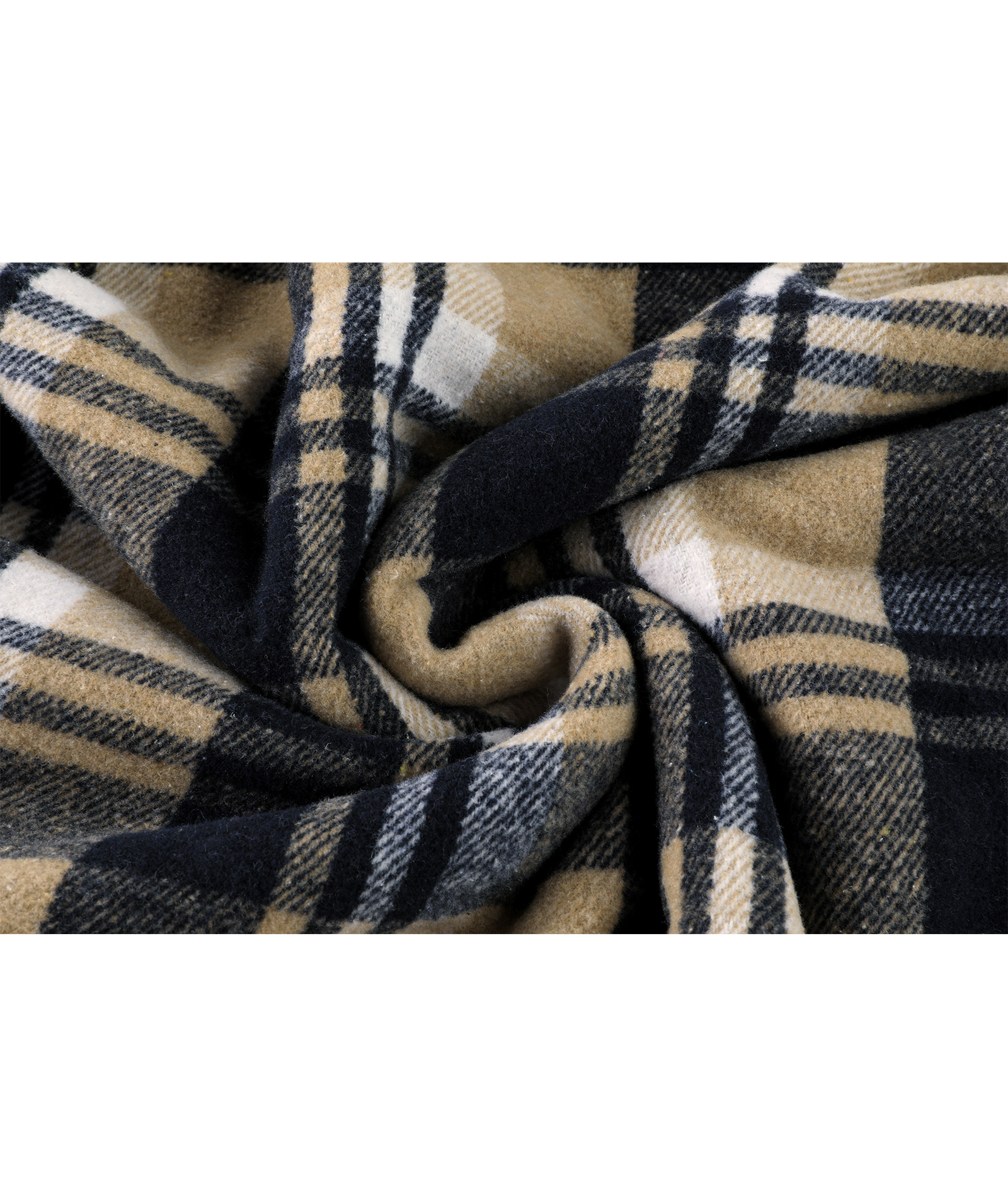 Men's Long Sleeve Winter Fleece Plaid Hoodie-CUMJA04090