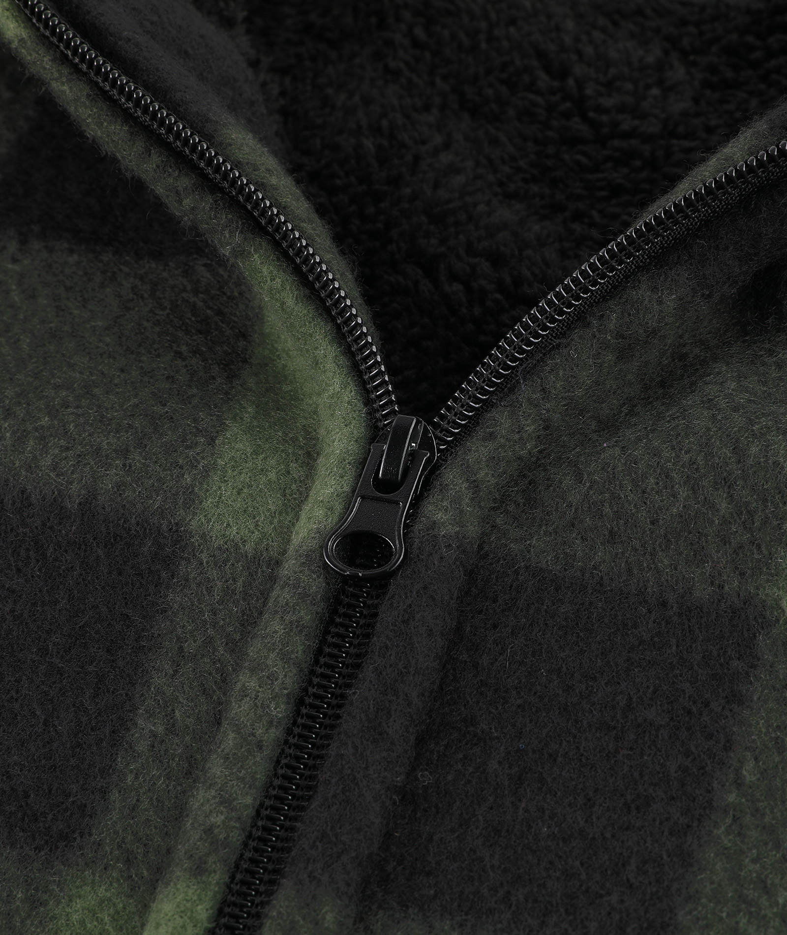 Men's Full Zipper Winter Casual Plaid Fleece Hoodie-AEMFH00569