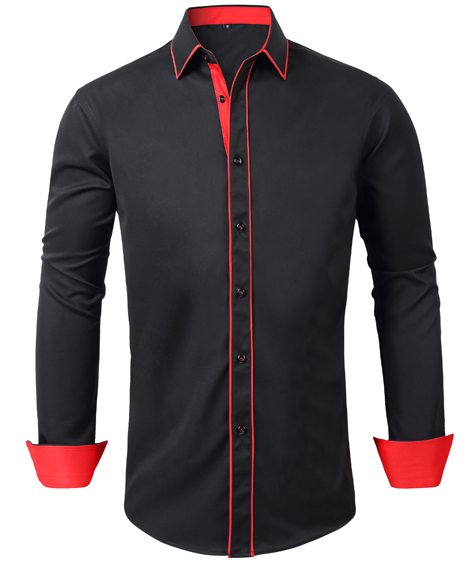 Men's Button Up Solid Color Casual Shirt-CUMLT01272