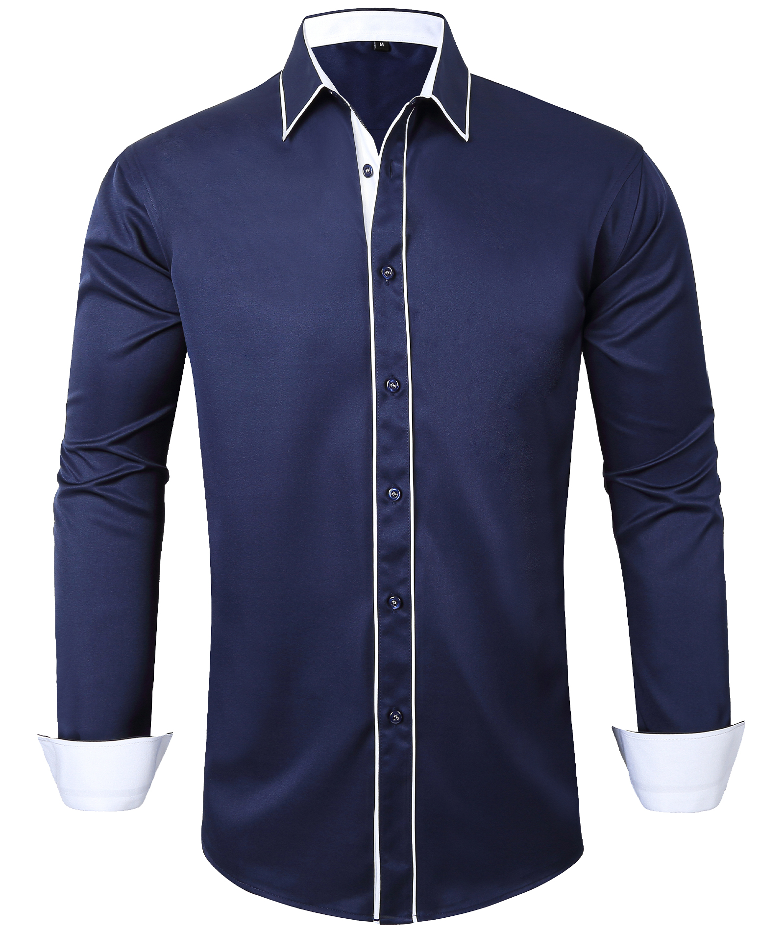 Men's Button Up Solid Color Casual Shirt-CUMLT01272