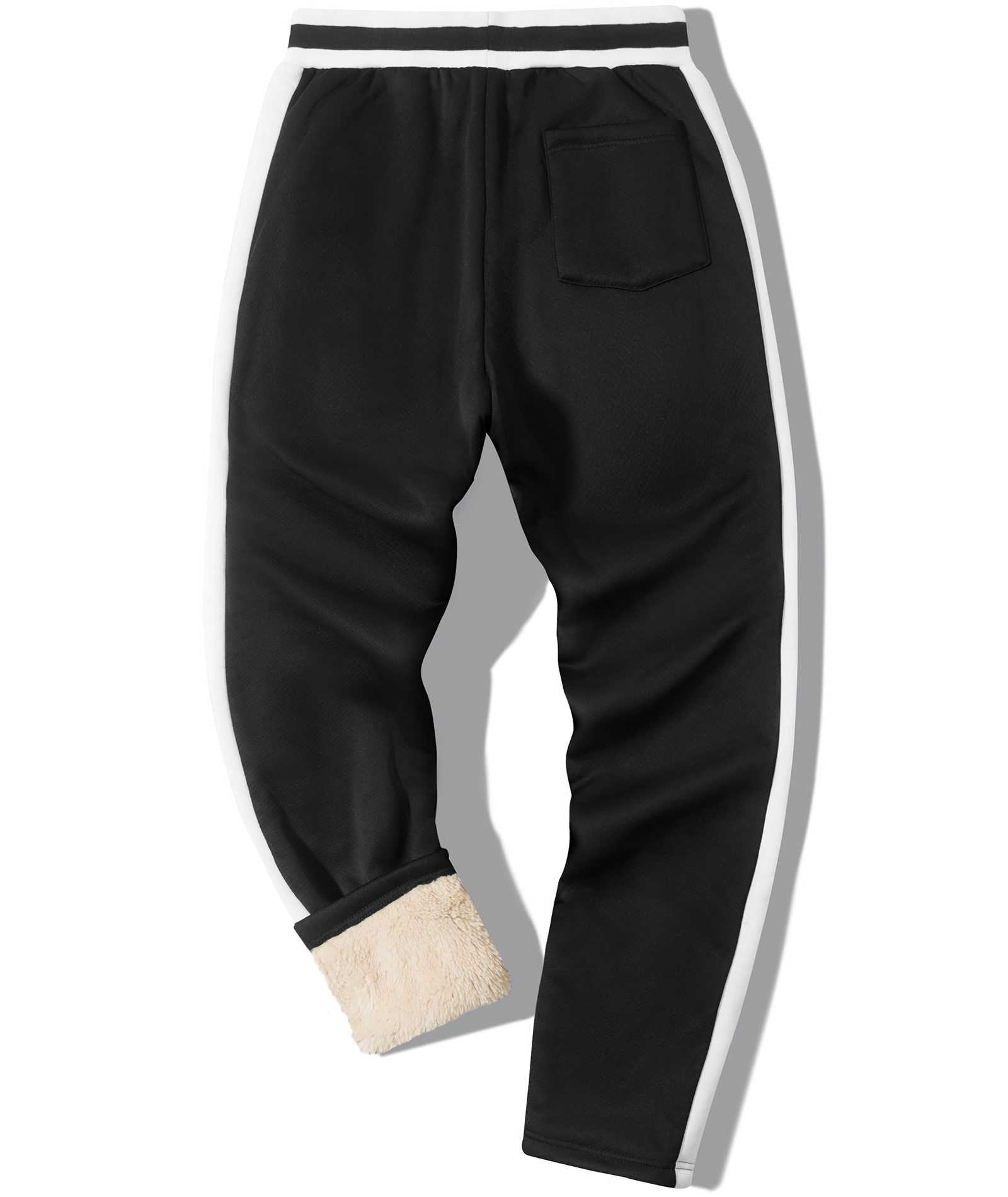 Men's Solid Color Drawstring Fleece Warm Sweatpant-CUMFS03064