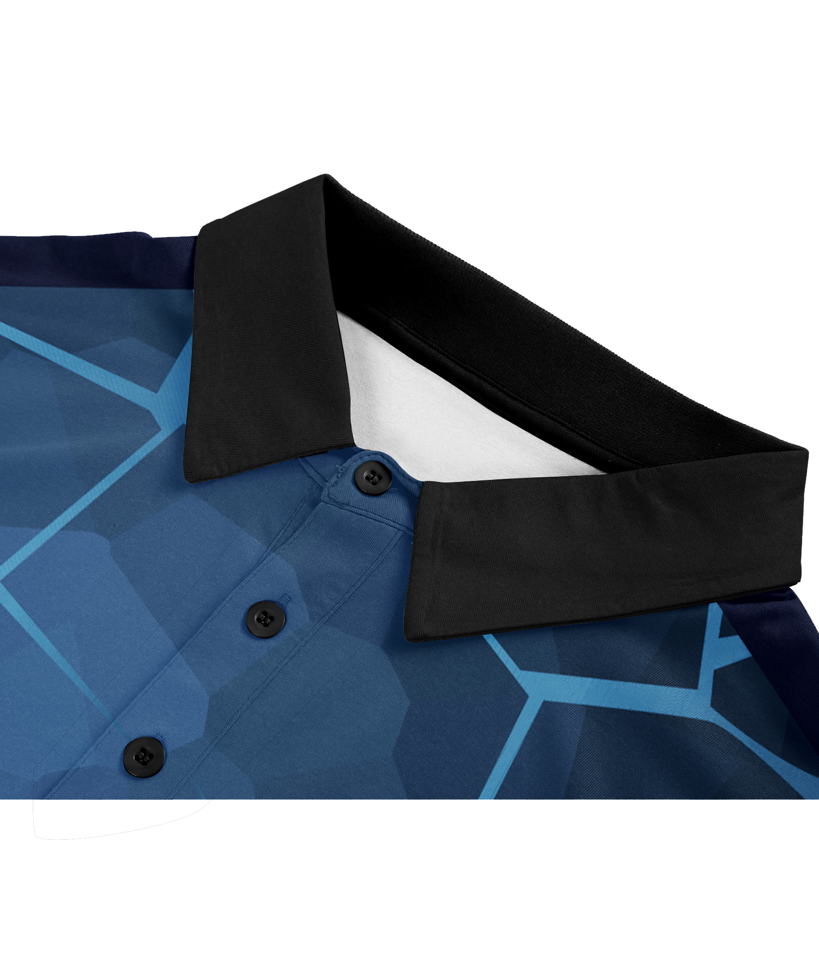 Men's Button Up Dri Fit Golf Polo Shirt-APOH700038