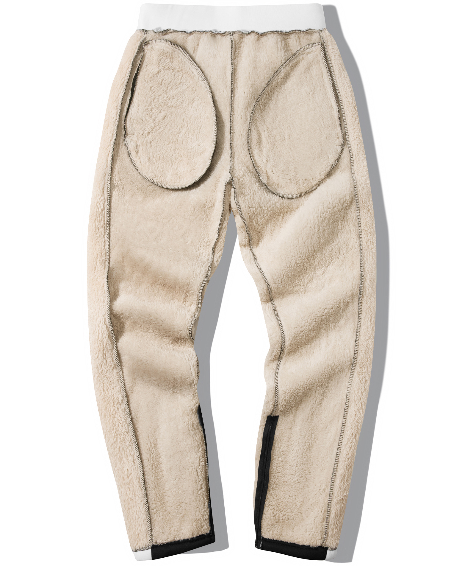 Men's Solid Color Drawstring Fleece Warm Sweatpant-CUMFS03064