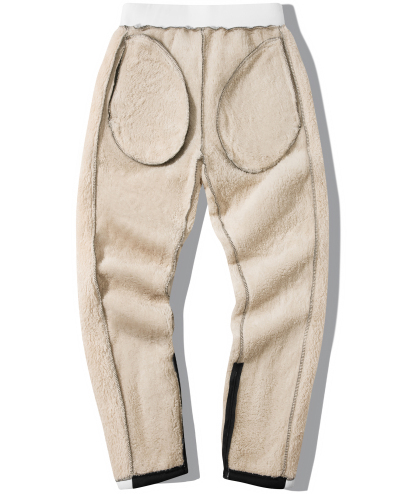 Men's Solid Color Drawstring Fleece Warm Sweatpant-CUMFS03064