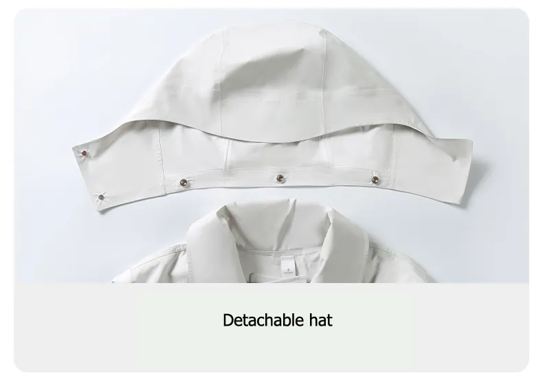 JACKETW Women Windproof Waterproof Short Windbreaker Women's Fashion Versatile Sports Hooded-DAW045