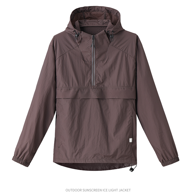 JACKETW Men's Outdoor Sports Cycling Temperament Loose Half-Open Collar Functional Style Long Sleeves  SH-M-T92-Jacketw