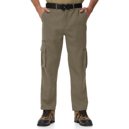 Men's Solid Color Loose Fit Casual Cargo Pant-TUMCP04017